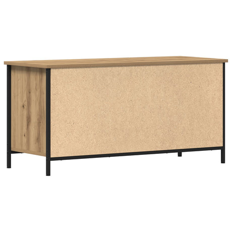 Tv Cabinet Artisan Oak 100X40X50 Cm Engineered Wood And Steel