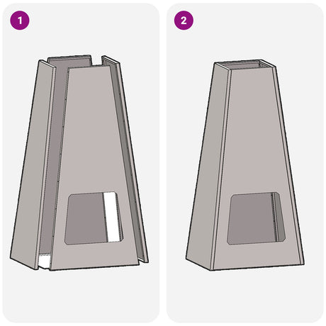 Fire Pit Black 50X35X100 Cm Steel