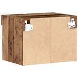 Wall Cabinets With Led Lights 2 Pcs Old Wood 40X30X30 Cm