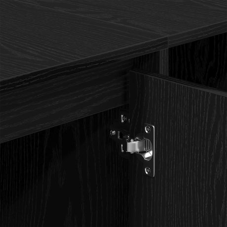 Tv Stand - Black Oak - 120X30X40.5 Cm - Made Of Engineered Wood