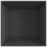 Fire Pit Square Black Steel