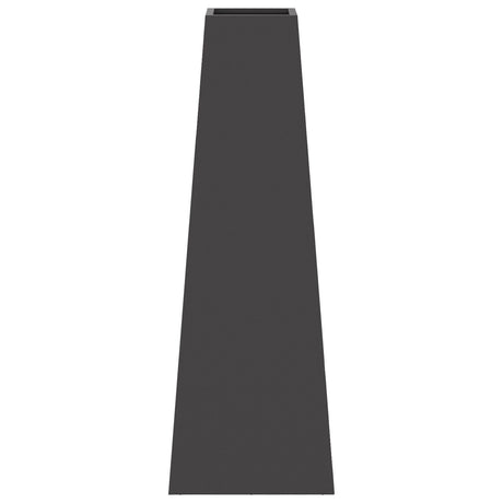 Fire Pit Black 50X35X100 Cm Steel