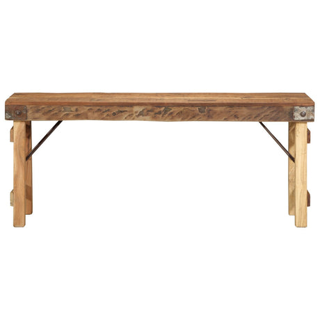 Bench 110X35X46 Cm Solid Wood Reclaimed