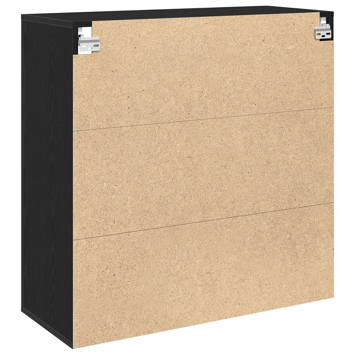 Wall Cabinet Black Oak 80X33X80 Cm Engineered Wood