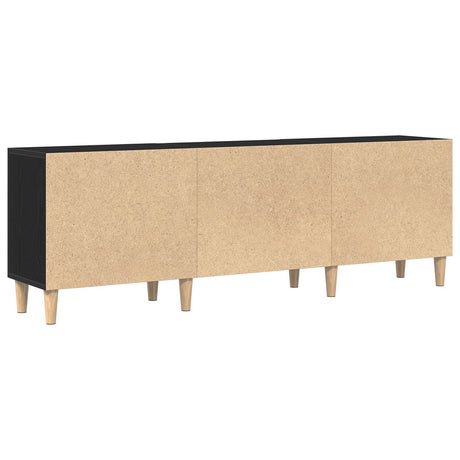 Tv Stand - Black Oak, 150X30X50 Cm, Made Of Engineered Wood