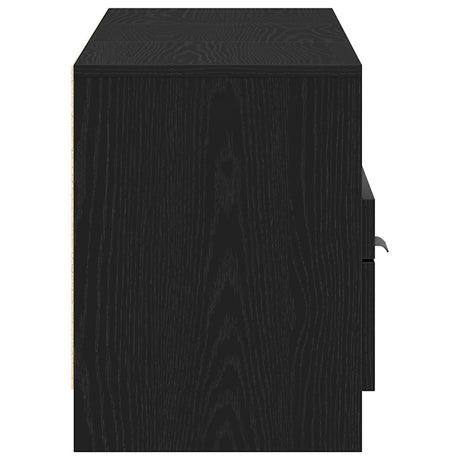 Tv Cabinet Black Oak 150X33,5X45 Cm Engineered Wood