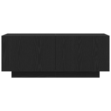 Tv Stand Black Oak 100X35X40 Cm Made Of Engineered Wood