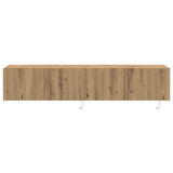 Tv Wall Cabinets With Led Lights 2 Pcs Artisan Oak 80X35X31 Cm
