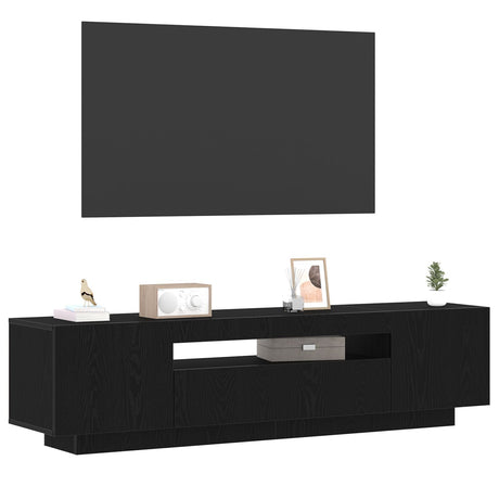 Tv Stand With Led Lights - , 160X35X40 Cm, Made From Engineered Wood