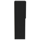 Tv Cabinet With Led Lights Black Oak 40,5X30X102 Cm