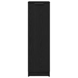 Black Oak Shoe Cabinet - 29.5 X 35 X 100.5 Cm - Made Of Engineered Wood
