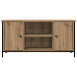Tv Cabinet Artisan Oak 100X40X50 Cm Engineered Wood And Steel