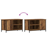 Tv Cabinet Old Wood 80X40X50 Cm Engineered Wood And Steel