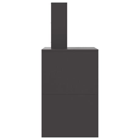 Fire Pit With Chimney Black Steel