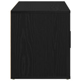 Tv Cabinet Black Oak 100X35X40 Cm Engineered Wood
