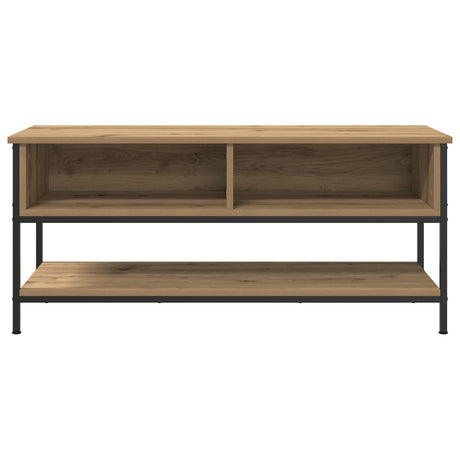 Tv Cabinet Artisan Oak 100X35X45 Cm Engineered Wood And Steel