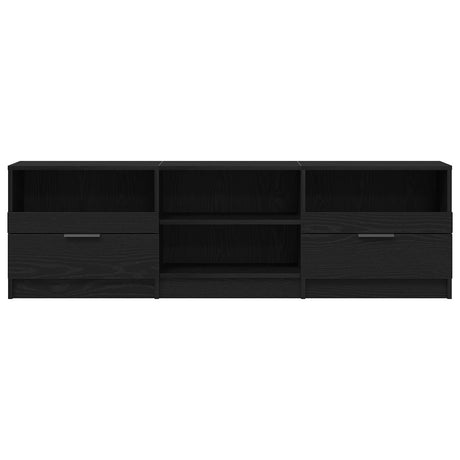 Tv Cabinet Black Oak 150X33,5X45 Cm Engineered Wood