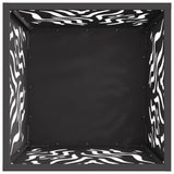 Fire Pit Square Black Steel