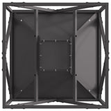 Fire Pit Square Black Steel