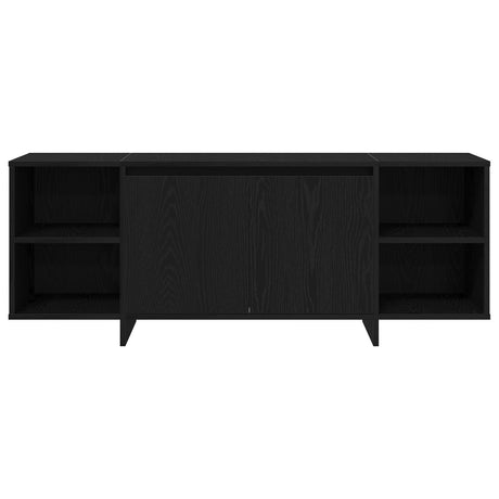 Tv Stand - Black Oak - 120X30X40.5 Cm - Made Of Engineered Wood