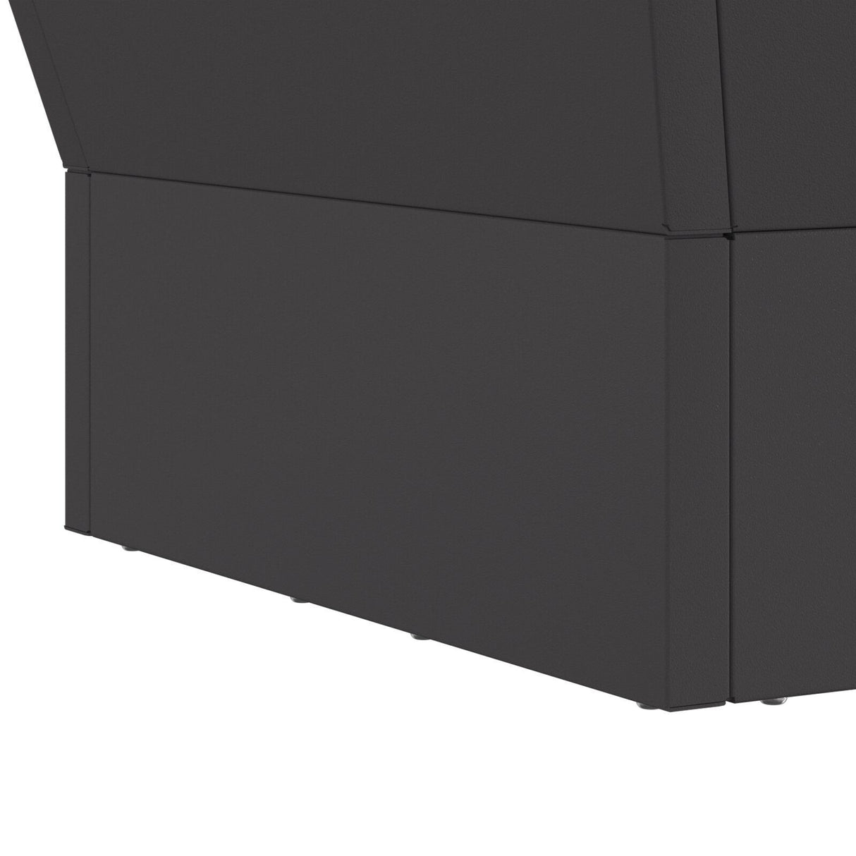 Fire Pit Square Black Steel