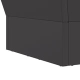 Fire Pit Square Black Steel