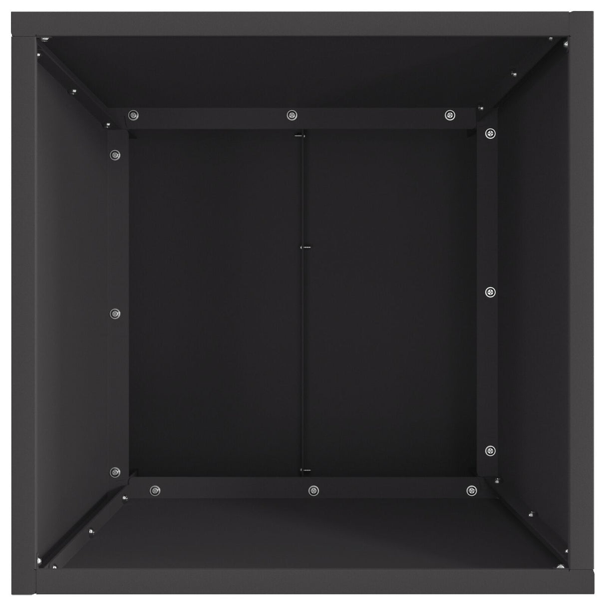Fire Pit Square Black Steel