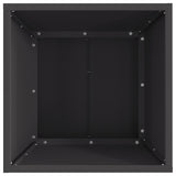 Fire Pit Square Black Steel
