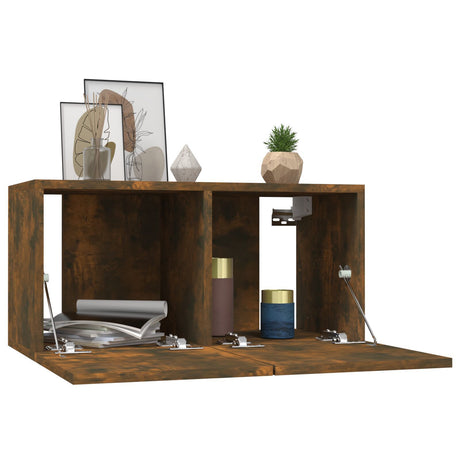 2 Piece Hanging Tv Cabinet Set 60X30X30 Cm