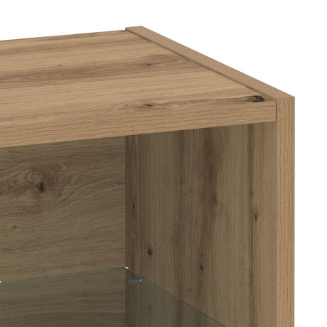 Floating Shelf Artisan Oak 40X28,5X40 Cm Engineered Wood