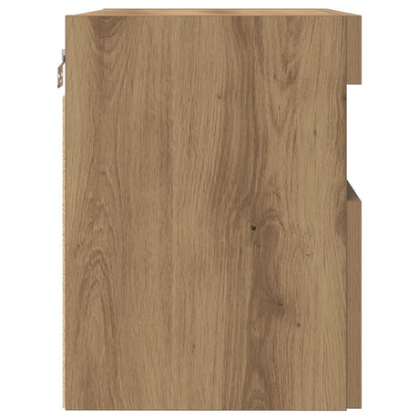 Tv Wall Cabinets With Led Lights 2 Pcs Artisan Oak 60X30X40 Cm