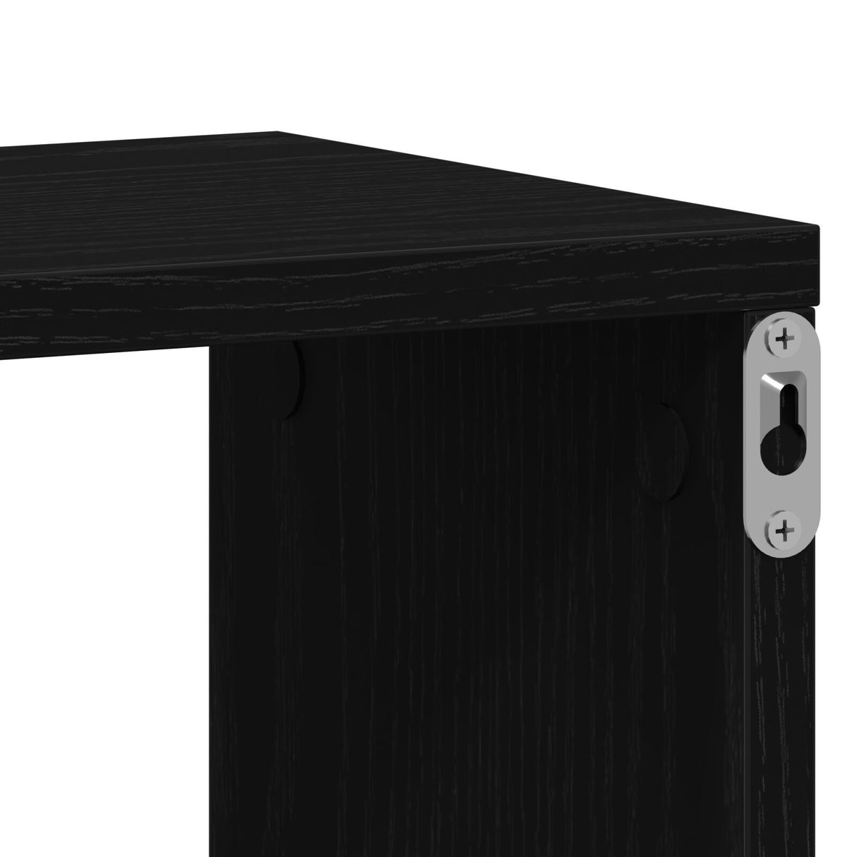 Wall Shelf - Black Oak, 85 X 16 X 52.5 Cm, Made Of Engineered Wood