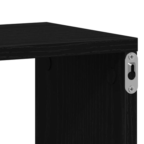 Wall Shelf - Black Oak, 85 X 16 X 52.5 Cm, Made Of Engineered Wood