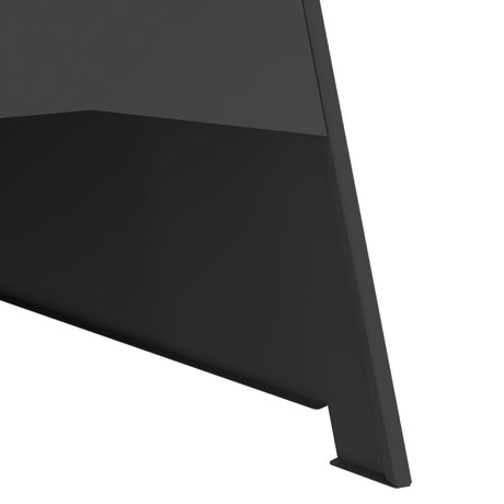 Fire Pit Pyramid Black 50X45X95 Cm Steel