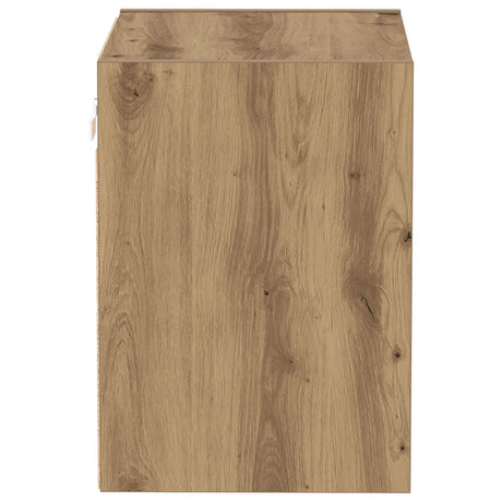 Floating Shelf Artisan Oak 40X28,5X40 Cm Engineered Wood