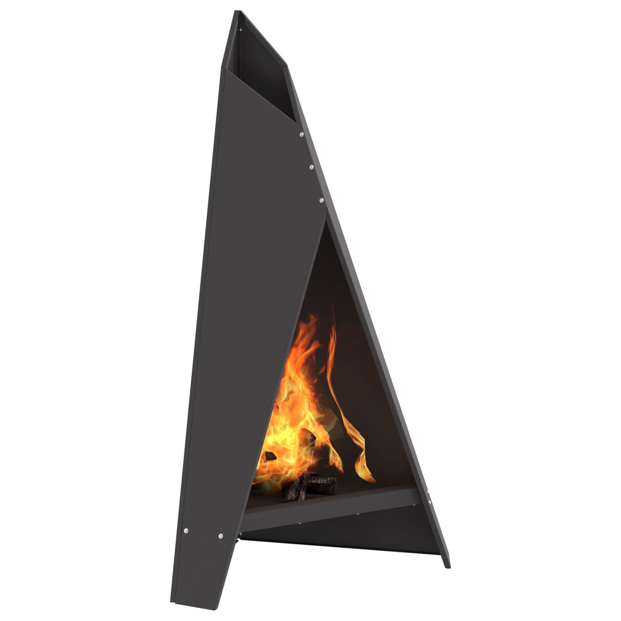 Fire Pit Pyramid 58X36X100 Cm Weathering Steel
