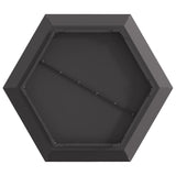 Fire Pit Hexagonal Black Steel