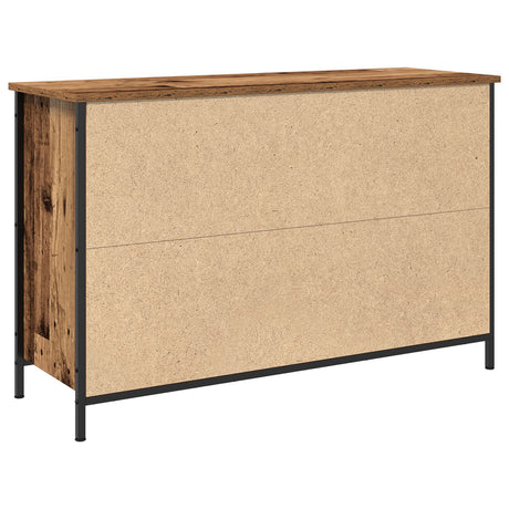 Tv Cabinet Artisan Oak 101X35X65 Cm Engineered Wood And Steel