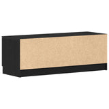 Tv Cabinet Black Oak 102X35X36,5 Cm Engineered Wood