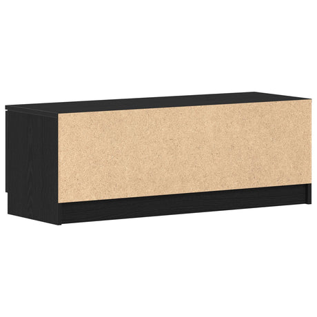 Tv Cabinet Black Oak 102X35X36,5 Cm Engineered Wood
