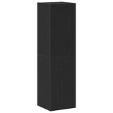 Tv Cabinet Black Oak 30,5X30X110 Cm Engineered Wood