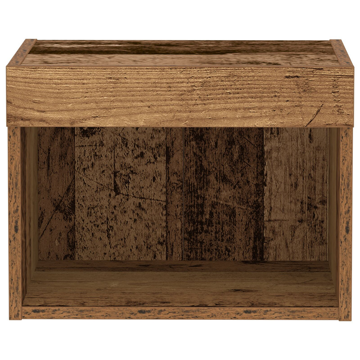 Wall Cabinets With Led Lights 2 Pcs Old Wood 40X30X30 Cm