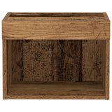 Wall Cabinets With Led Lights 2 Pcs Old Wood 40X30X30 Cm