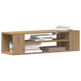 Wall Mounted Tv Cabinet In Artisan Oak - 100X30X26.5 Cm, Made From Engineered Wood