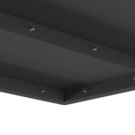 Fire Pit Square Black Steel