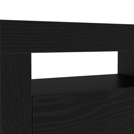 Tv Cabinets 2 Pcs With Led Lights Engineered Wood,  Tv Cabinet With Led 120X35X40 Cm Engineered Wood