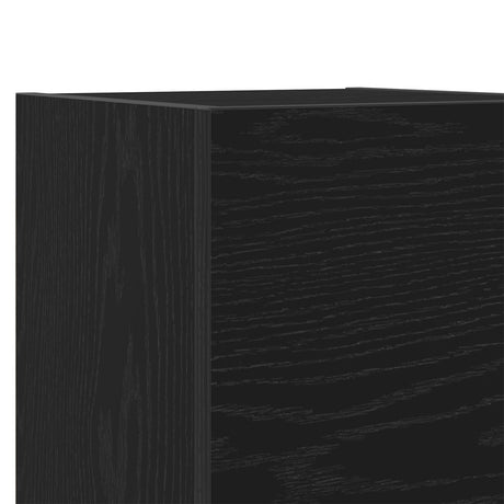 Wall Mounted Tv Cabinets 2 Pcs Black Oak 30.5X30X30 Cm