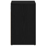 Shoe Cabinet Black Oak 52.5X30X50 Cm