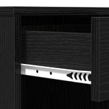 Black Oak Cosmetic Cabinet 80X40X75 Cm Made From Engineered Wood