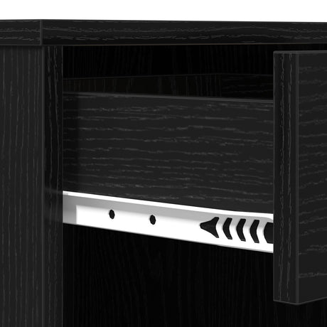 Black Oak Cosmetic Cabinet 80X40X75 Cm Made From Engineered Wood
